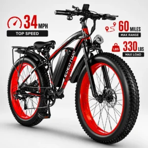 EOEOTWO 1500W Fat Tire Electric Bike for Adults.