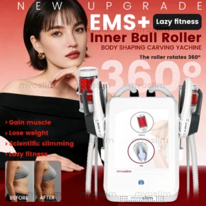 EMS Vacuum Inner Ball Roller 360 Degree Rolling Cellulite Massage Weights Loss Machine