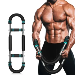 📦 US Warehouse Quick Ship 40KG U Shape Hand Gripper, Power Twister Bar, Adjustable Stainless Steel Arm Trainer Home Workout