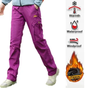 Thick Warm Fleece Hiking Pants