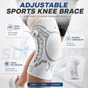 Smart Knob Knee Brace Patella Gel Pad Lateral Stabilizer